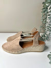 Wedge sandals, Taupe