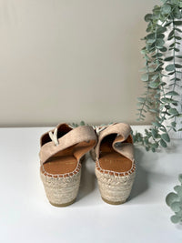 Wedge sandals, Taupe