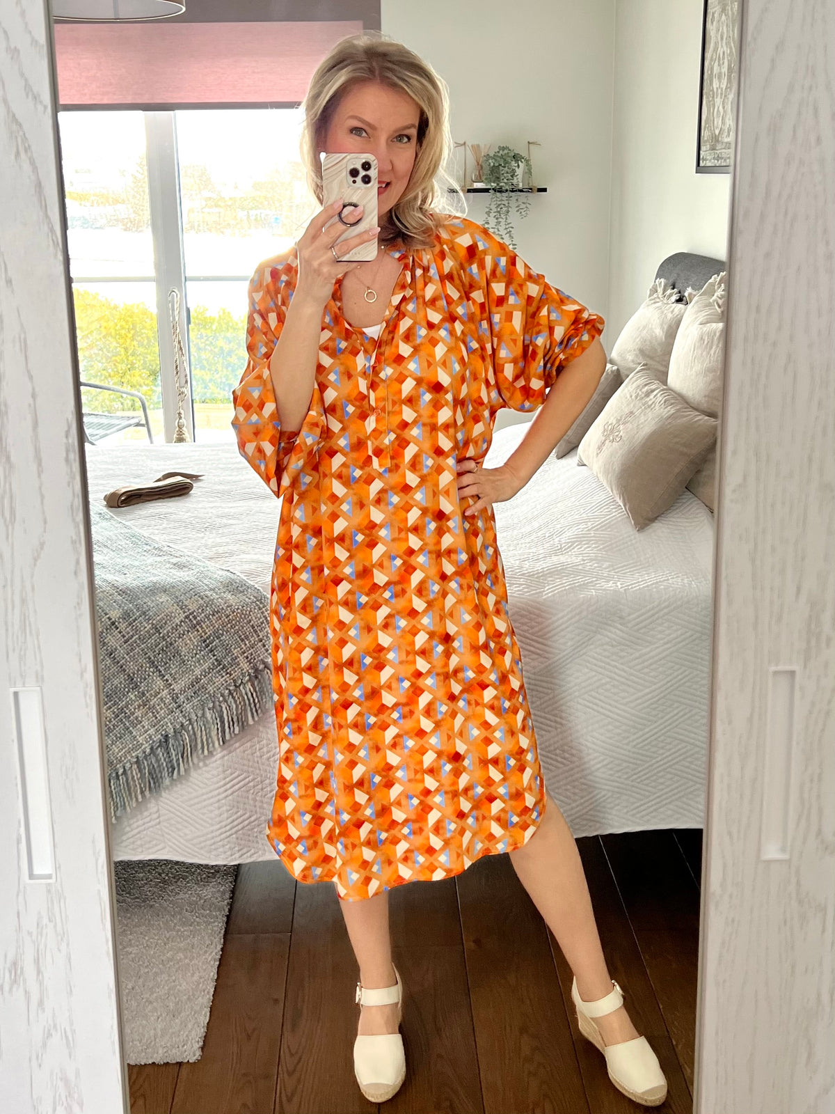 Florida dress, orange