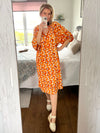 Florida dress, orange