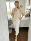 Perfect Day oversize sweater, taupe