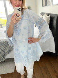 Patricia tunic, sky