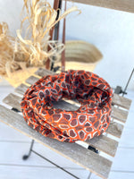 Nena silk tube scarf, orange