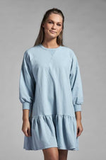 Sweatshirt dress, light blue