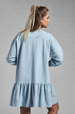 Sweatshirt dress, light blue