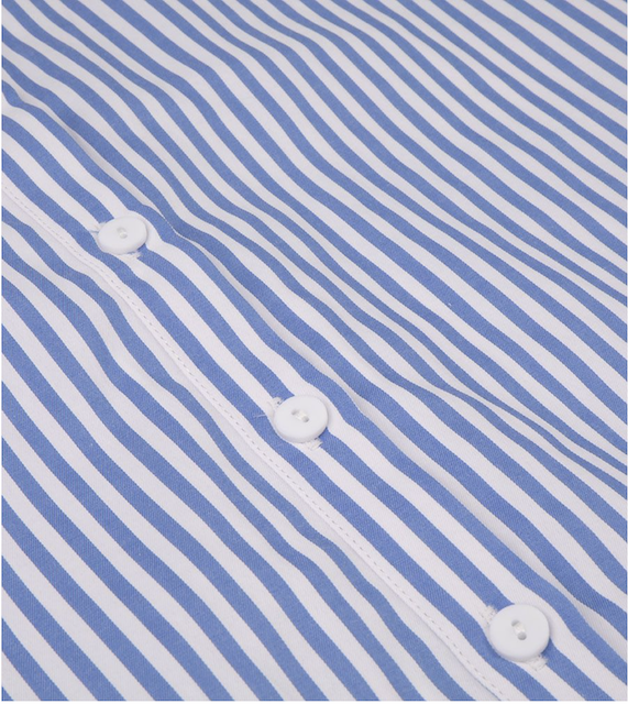 Esqualo Stripes oversize -kauluspaita, sininen