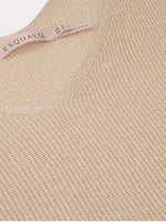 Esqualo Lurex Camisole knit top, light sand
