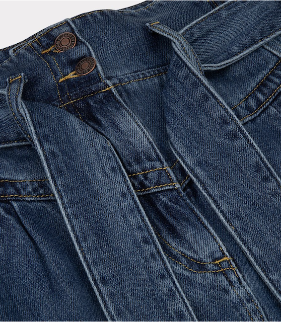 Esqualo Paperbag -farkkuhame, tummansininen