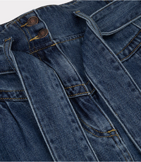 Esqualo Paperbag -farkkuhame, tummansininen