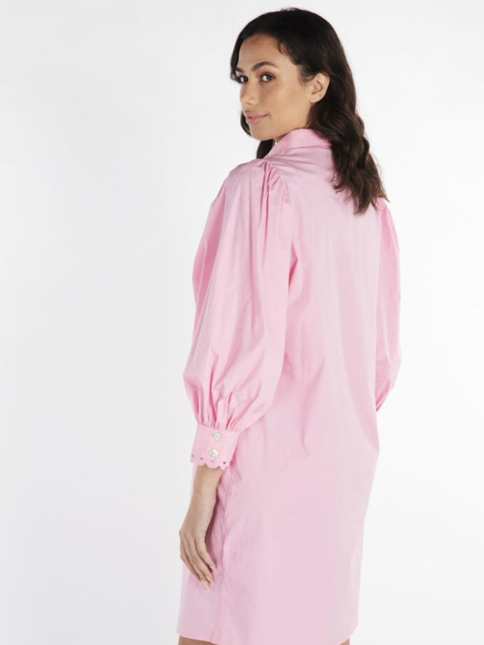 Esqualo Cotton Poplin dress, silver rose