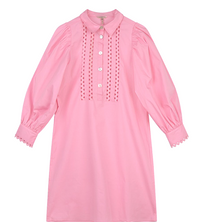 Esqualo Cotton Poplin dress, silver rose