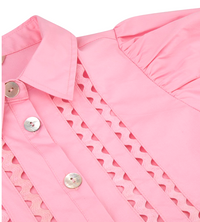 Esqualo Cotton Poplin dress, silver rose