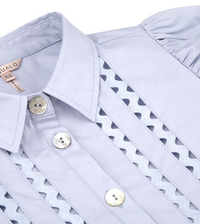 Esqualo Cotton Poplin dress, light blue