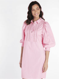 Esqualo Cotton Poplin dress, silver rose