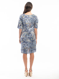 Lamu Contemporary dress, blue