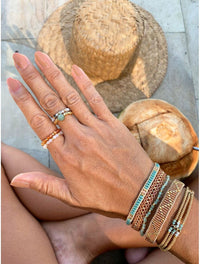 Cap Silk bracelet, cream