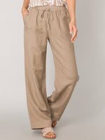 Merel linen trousers, brown