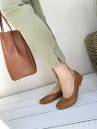 Smaragd strech trousers, green