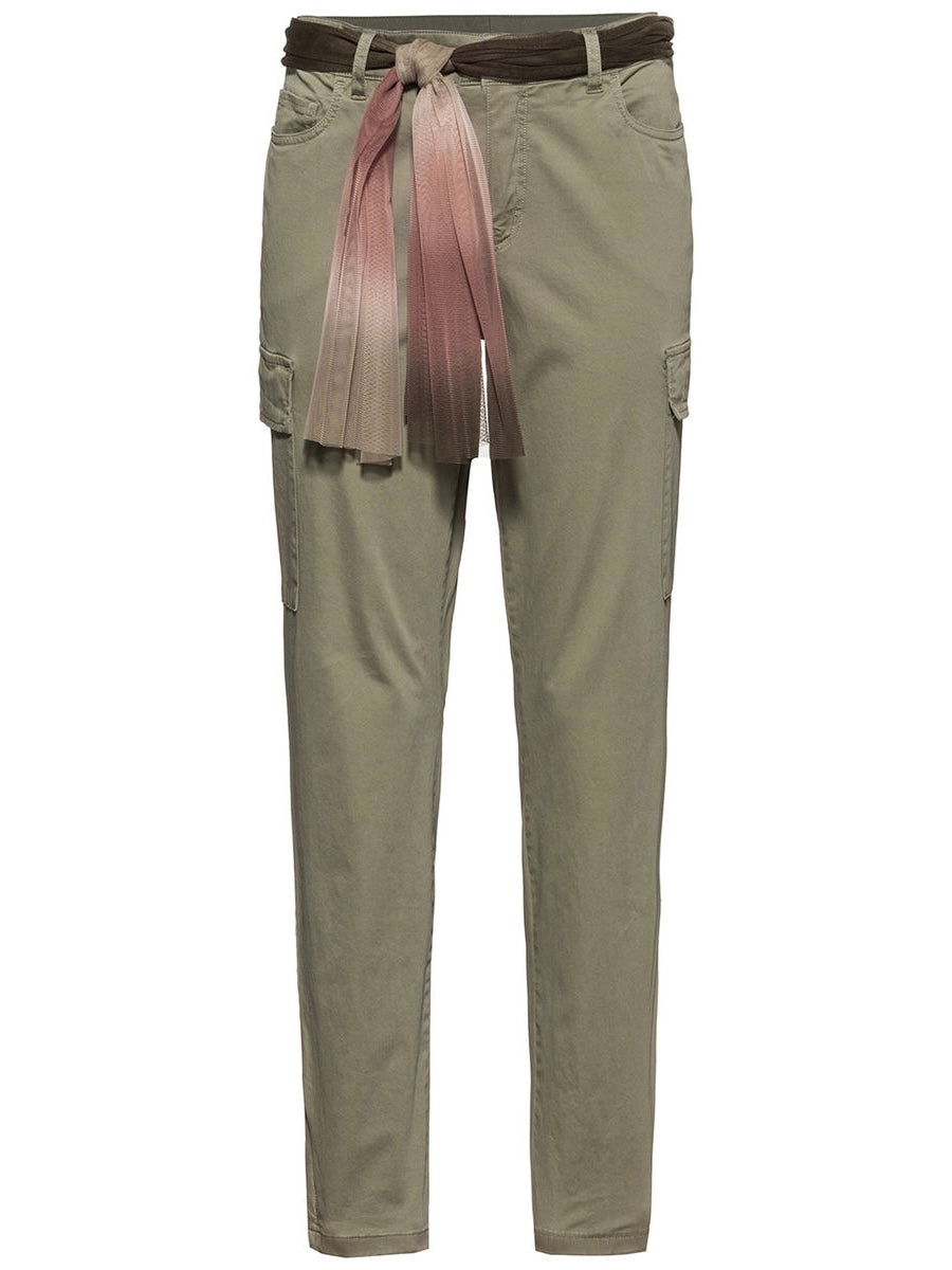 Smaragd strech trousers, green